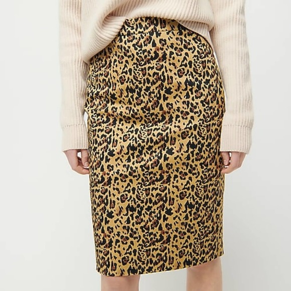 J. Crew Dresses & Skirts - J. Crew Animal Print Pencil Skirt Size 4